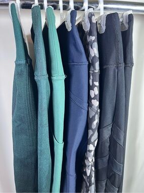 Bundle of 7 Women’s Athletic Size Medium Leggings - Multiple Brands, Lengths